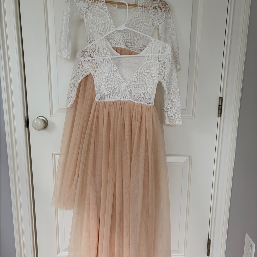 Elegant Lace and Tulle Party Kids Dresses (Two sizes)